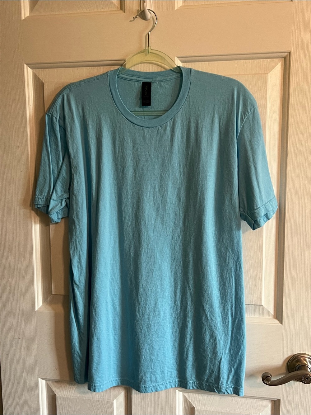 Classic Crew Neck  T-Shirt in Light Blue